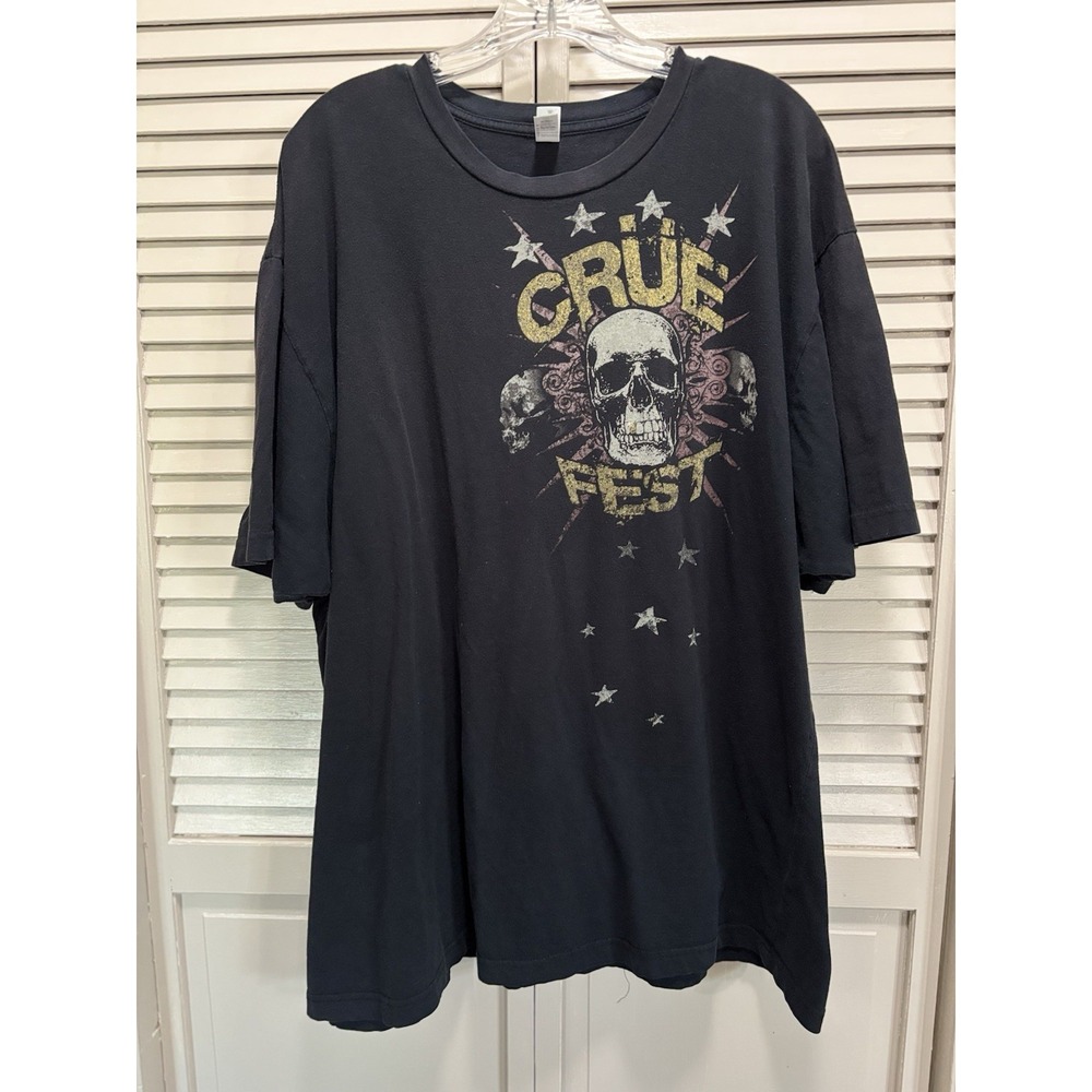 Vintage Motley Crue 2008 Crue Fest‎ Tour T-Shirt Graphic Rock Band Size 2X